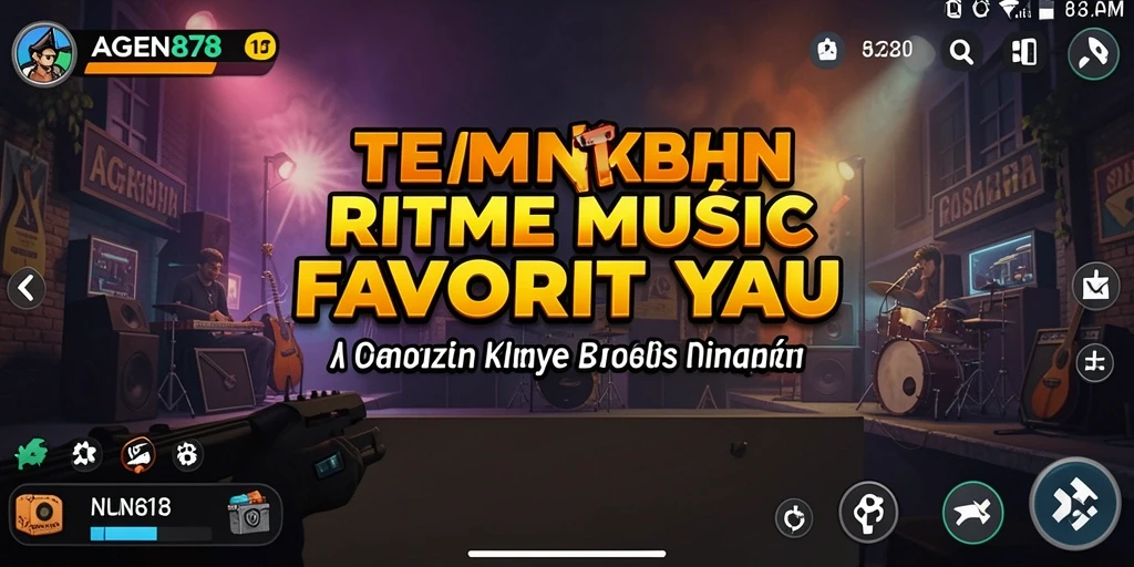 Tampilan gameplay seru dari AGEN878 dengan berbagai lagu musik.
