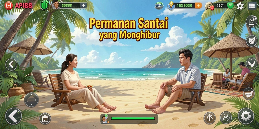 Screenshot gameplay API88 menampilkan suasana permainan yang cerah dan interaktif.