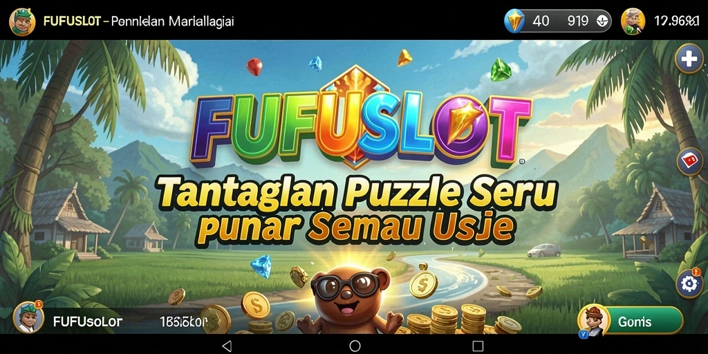 Tampilan gameplay FUFUSLOT yang penuh warna dan seru.