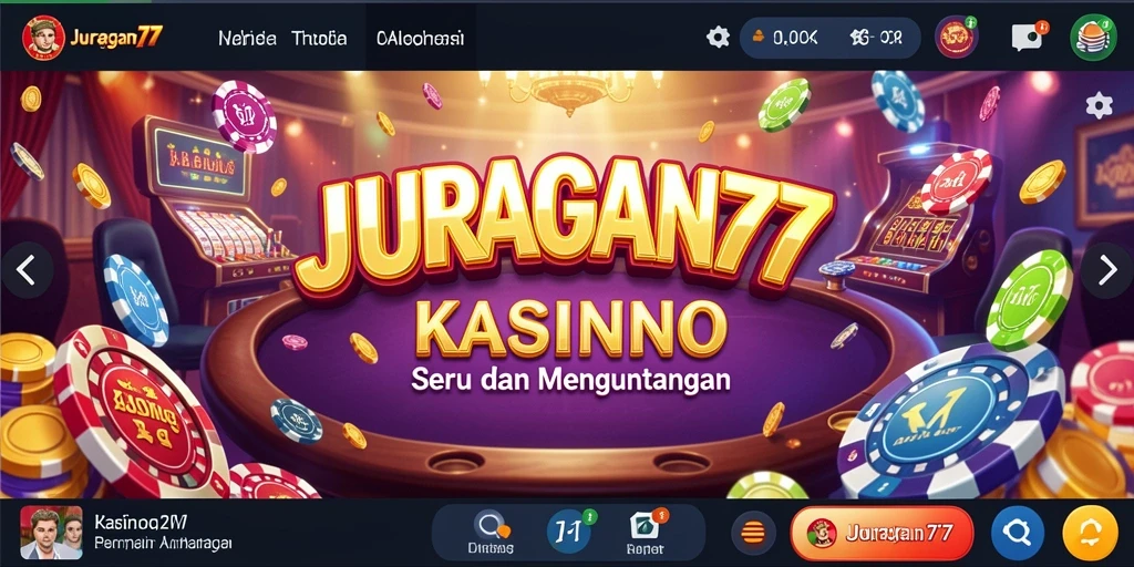 Tampilan gameplay menarik dari JURAGAN77 dengan suasana Kasino.