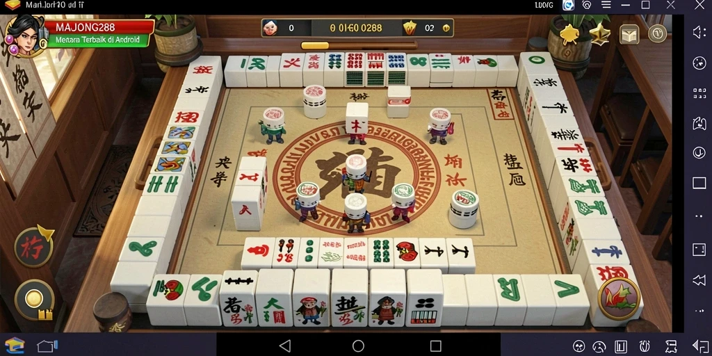 Gameplay seru Tower Defense di MAHJONG288 dengan menara strategis.