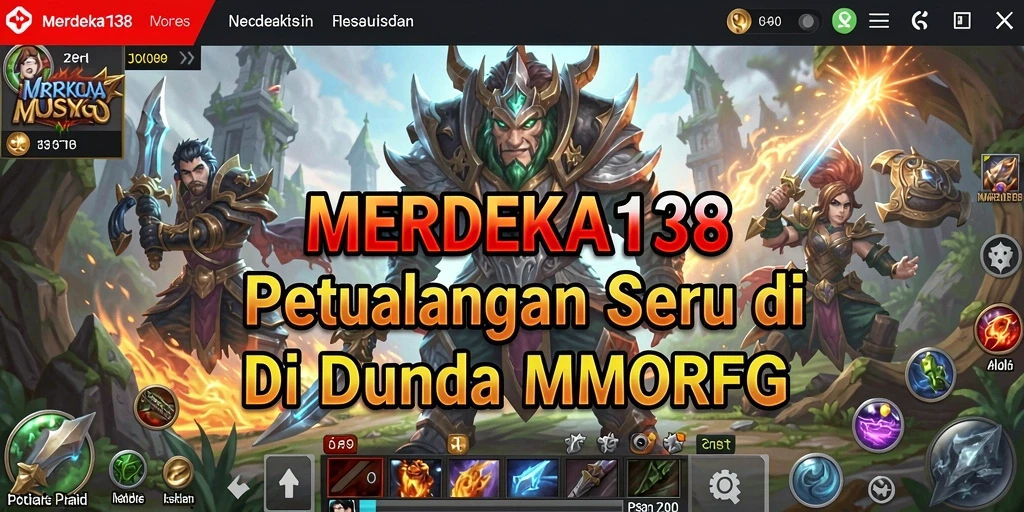 Tampilan utama gameplay MERDEKA138 yang menarik dan penuh aksi.
