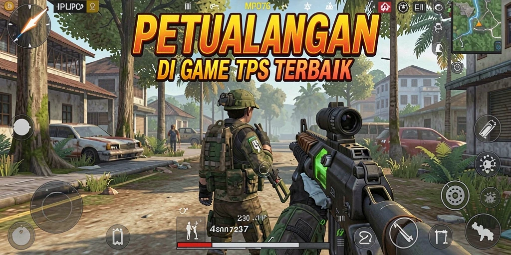 Tangkapan layar menunjukkan aksi intens dalam permainan TPS MPO76.