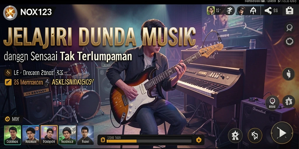 Tampilan gameplay NOX123 yang penuh warna dan interaktif.