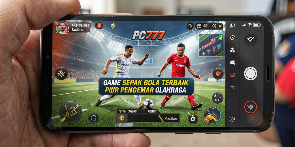 Tampilan gameplay PC777 dengan aksi sepak bola yang menegangkan.