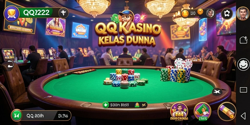 Screenshot gameplay QQ222 menampilkan keseruan bermain Kasino.