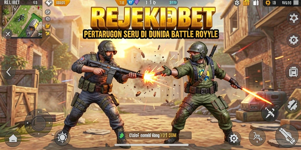 Tangkapan layar menampilkan intensitas pertempuran di REJEKIBET.