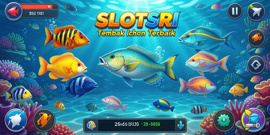Tampilan gameplay SLOTSRI yang menarik dan penuh aksi Tembak Ikan.