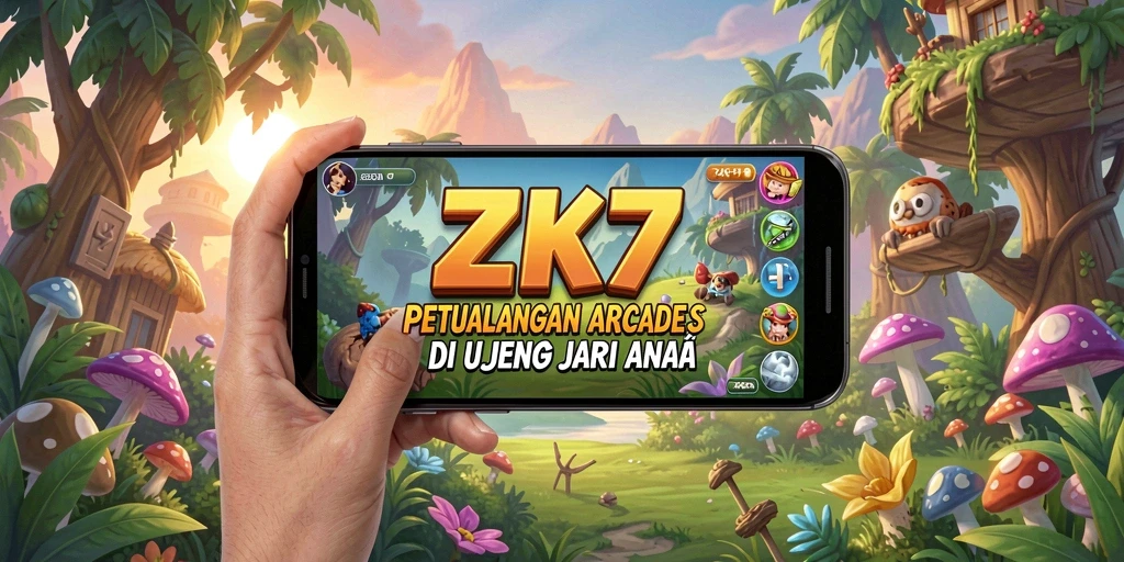 Screenshot utama ZK7 menampilkan aksi gameplay yang intens dan menantang.